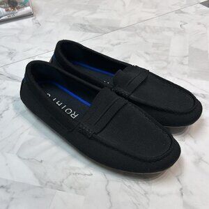 Rothy's Black Loafers The Driver, 8.5 (retail $189)